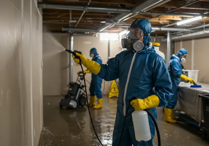 Basement Sanitization and Antimicrobial Treatment process in Fort Rucker, AL